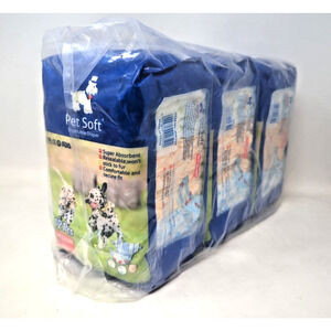 Pet Soft Dog Wraps Doggie Disposable Diapers Wrap Dog Diaper -36 Pack 30-50cm